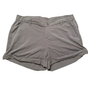 Free Fly Womens Charcoal Utility Cuffed Bamboo Stretch Shorts Size Large Casual